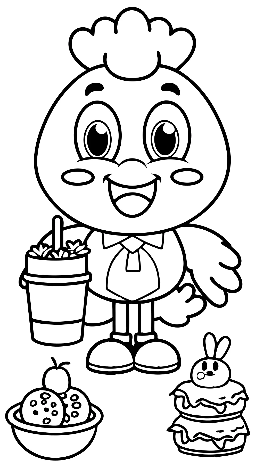 chick fil a coloring page